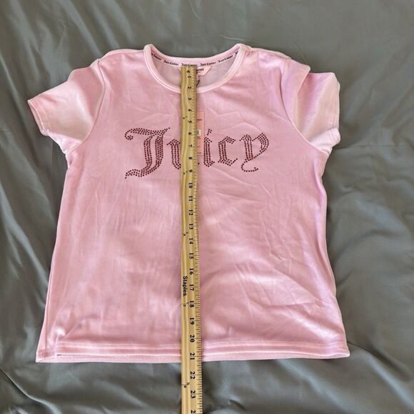 Juicy Couture Velour Women's Size XL Pink Sleepwear Lounge Shirt - Picture 8 of 8